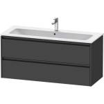 Duravit Ketho. 2 - Шкафче за умивалник 55x121x48 см, 2 чекмеджета, графит матов K25265049490000 (K25265049490000)