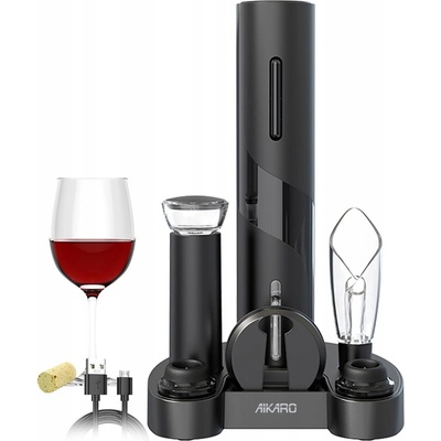 AIKARO - Elektrický otvírák na víno Automatická vývrtka, dobíjecí – Zboží Mobilmania