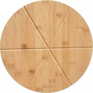 KINGHOFF Дъска за рязане на пица Kinghoff KH 1565, 35 см, 6 парчета, Бамбук (9999KH1565)