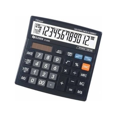 Eleven Australia Eleven Calculator CT555N, black, desktop, 12 seats