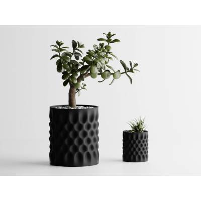 Кашпа Dent 2 Голяма, 131x131xH150mm - Черенa