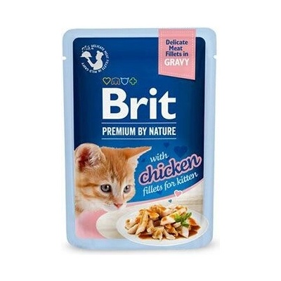 Brit Premium Cat Delicate Fillets in Gravy with Chicken for Kitten 12 x 85 g