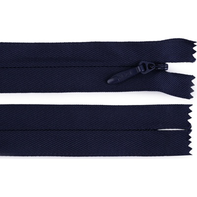 Prima-obchod Spirálový zip skrytý No 5 délka 60 cm pevný, barva 330 modrá tmavá