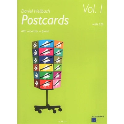 Hellbach Postcards 1 + CD altová zobcová flétna a klavír