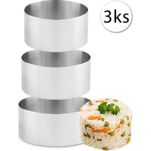 Kmt Style 434142 Formičky na tvarovanie servírovanie jedla KRUH 3ks 6x4/8x4/10x4cm