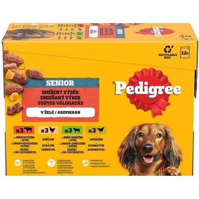 Pedigree Senior smíšený výběr v želé 12 x 100 g