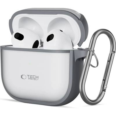 Tech-protect MagMAT калъф матово сив за Apple AirPods 4 (5906302370269)