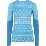 Kari Traa Дамско мериносово термобельо Kari Traa Women's Malia L/S Merino base layer - Ocean (115-2343-0814)