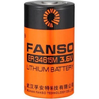 Литиево тионил батерия 3, 6V R20 13Ah ER34615M/S /STD /с пъпка/ FANSO (FANSO-ER34615M-R20)