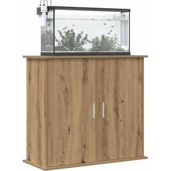 vidaXL Стойка за аквариум, дъб, 81x36x73 см, инженерно дърво (857285)