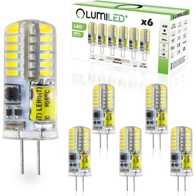 LUMILED LED žiarovka G4 kapsula 4W = 30W 380lm 4000K Neutrálna 360°