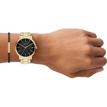 Armani Exchange Комплект часовник и гривна мъжки Cayde (AX7178SET)