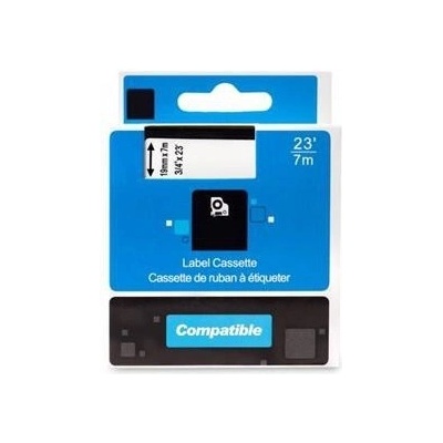 Kompatibilná páska DYMO 45803 D1 Black On White Tape (19mm) ECO-45803