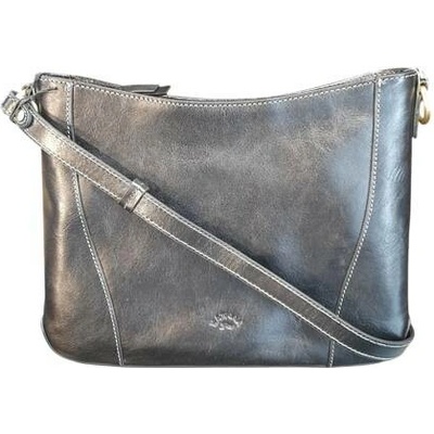 Katana crossbody kabelka kožená přes rameno 82633-01 černá