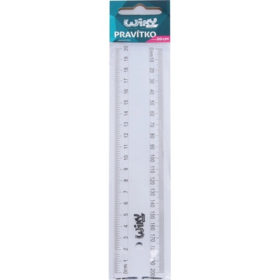 Wiky WKW026746 pravítko 20 cm transparentné