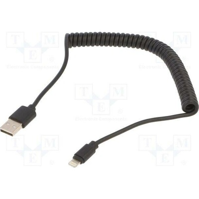 Gembird KAB051M6C USB A Male/Lightning Male, 1,5m, černý