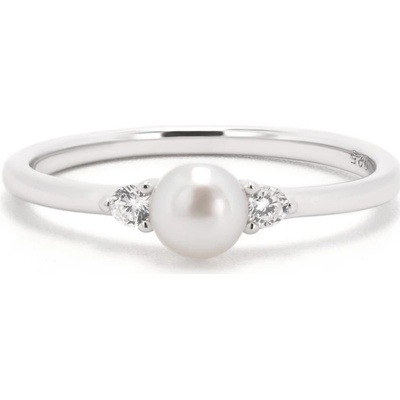 Rafity Stříbrný prsten Elegant Pearl R0007 06
