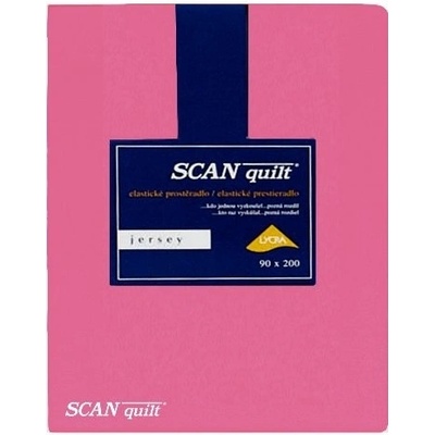 SCANquilt prostěradlo jersey Lycra fuchsiové 180x200