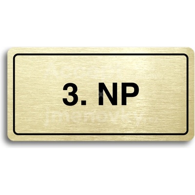 ACCEPT Piktogram 3. NP - zlatá tabulka - černý tisk