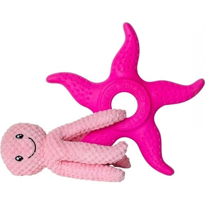 Kiwi Walker guma TPR Let's play! Octupus & Starfish růžová 27 cm