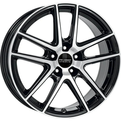 ANZIO SPLIT 7,5x18 5x114,3 ET49,5 diamond black polished