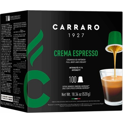 Carraro Caffe Nespresso Crema Espresso 100 ks