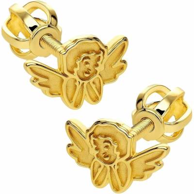 Zlaton Náušnice žluté zlato anděl pecky 0.60cm 1.45g N07082500193