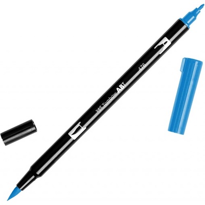 Oboustranný štětcový fix Tombow ABT DUAL - modrá Barva: 476 - Cyan