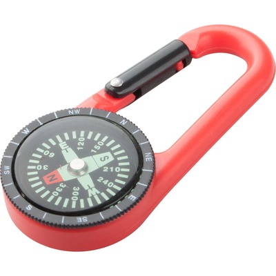 Cool Ключодържател-карабинер Clark, с компас, червен (6135140013)
