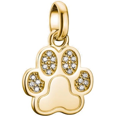 Thomas Sabo connect přívěsek charm Paw with stones gold-plated CC1259 414 14