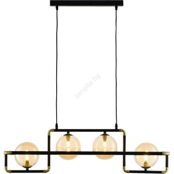 JUPITER 1983 - Пендел ZAFRA 4xG9/10W/230V черен/бежов (10701983)