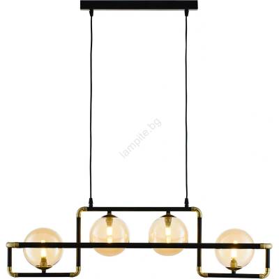 JUPITER 1983 - Пендел ZAFRA 4xG9/10W/230V черен/бежов (10701983)