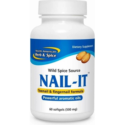 North American Herb & Spice Bylinné kapsle se směsí olejů Nail-IT 60 ks