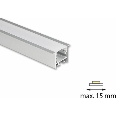 ML-761.005.74.2 Vestavný hliníkový profil VF, 35x25mm, včetně mléčného difuzoru, 2m