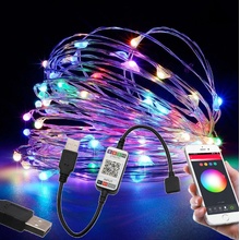 BERGE LED svetelný reťaz RGB MULTICOLOR USB SMART