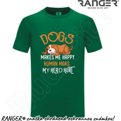 Ranger tričko motív Dogs zelená