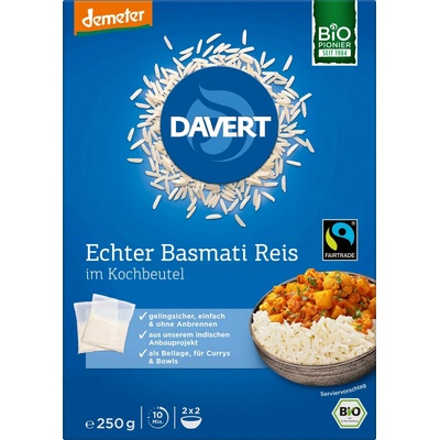 Davert Basmati rýže ve varných sáčcích bio 250 g