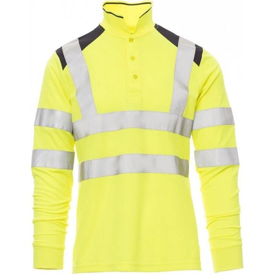 Payper GUARD+ WINTER FLUO Dvojfarebná reflexná polokošeľa žltá/navy blue XXL