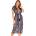 Obsessive Халат Peniuar-Flowlace-BlueV-54531-Blue - Черен, размер S/M