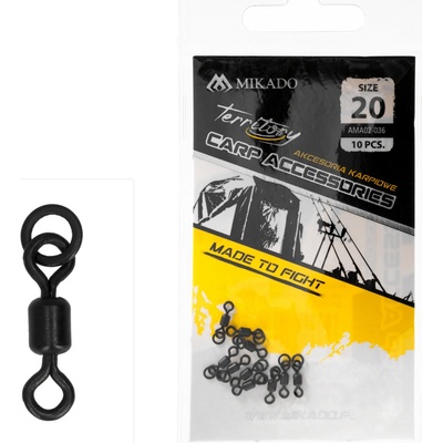 Mikado Mikro obratlík s kroužkem veľ.20 10 ks