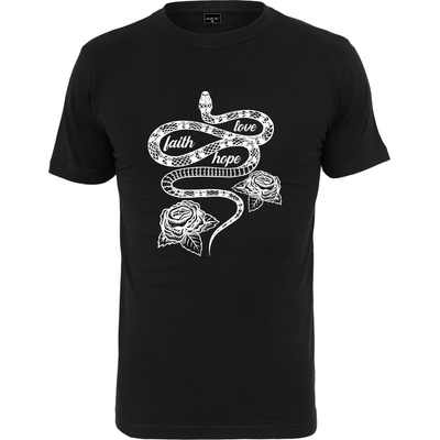 Mister Tee Мъжка тениска в черен цвят Mister Tee Snake Love Faith Hope UB-MT1693-00007 - Черен, размер M