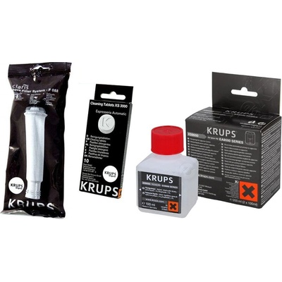 Krups Aqua r Claris + XS300010 čistiace tablety + XS900010 čistiaca tekutina