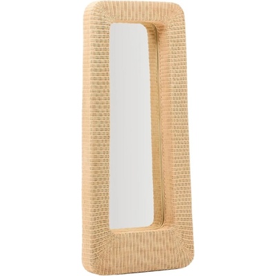 Kave Home Ratanové zrcadlo Zilna 120 x 58 cm