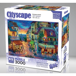 KS Games - Puzzle Europe Street - 3 000 piese