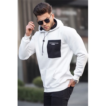 Madmext Мъжки суитшърт с качулка 6004 - Екрю #357923 (357923_Екрю)