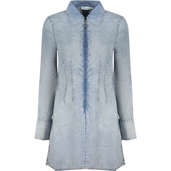 Desigual Къса дамска рокля desigual, Размер m, Цвят Синьо (26swvd03_az5007)