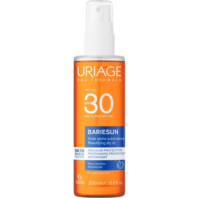 Uriage Bariesun Разкрасяващо сухо олио за кожа и коса, SPF30, 200 ml