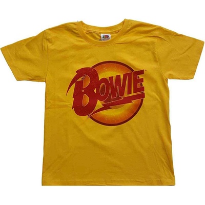 David Bowie Diamond Dogs Logo Yellow