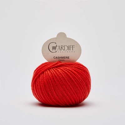 CASHMERE CLASSIC Cardiff Cashmere Farby CASHMERE: 517 svetlá červená