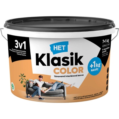 Het Klasik Color malířská barva, 0737 oranžový, 7+1 kg